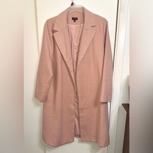 Pink Women's Long Coat